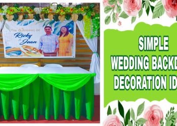SIMPLE WEDDING BACKDROP DECORATION IDEAS | Rex Montalbo