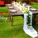 DIY Floral Table Runner | DIY Outdoor Wedding Decor