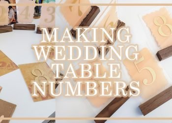 studio vlog 03 – making acrylic table numbers for my wedding