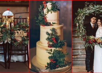 most beautiful and chic Christmas wedding decorations ideas