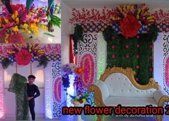Recent wedding marriage reception stage decoration ideas |  recent flower decoration 2022 ❤️