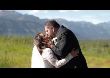 Melanie and Greg's Lakeside Wedding Film Teaser from Wilson, Wyoming