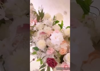 DIY dollar tree flowers centerpiece wedding decoration ideas #shorts #dollartree #trending #viral