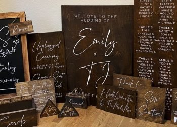 DIY Wood Wedding Signs | Custom Sign w/ Vinyl | Rustic Wedding Decor | Cricut Design Space