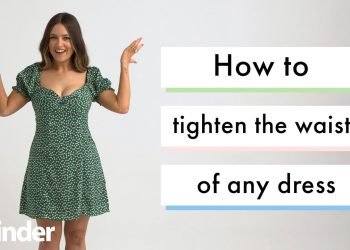 tighten the waist of a dress (no sew!) | Fashion Hacks | Finder Style