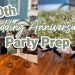 fiftieth Wedding Anniversary Party Prep | DIY Table Decorations | Party Prep