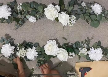 How you can make DIY wedding table garland