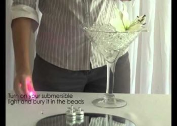 The way to Create a Martini Water Bead Gell, Jelly Ball Wedding or Party Table Centrepiece Decoration