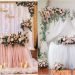Beautiful Floral Wedding Table Decorations & Arrangements Ideas/Dusty Rose Floral Swag