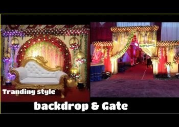 Tranding style wedding decoration at Kolkata || Flower decoration Latest gate ,backdrop ,mandap