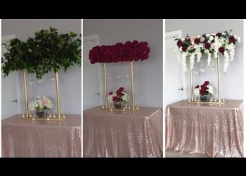 DIY- PVC Pipe High Centerpieces Diy- Quick & Easy Wedding Centerpiece