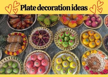 Plate decoration ideas for wedding and engagement
