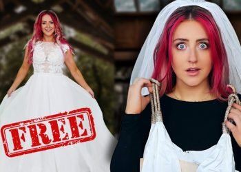 Trying on 13 DESIGNER Wedding Dresses I got for FREE