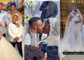 #aniike2023:INSIDE WARRI PIKIN 'S INTIMATE WEDDING VOW RENEWAL+ HOW SHE REACTED TO HER BRIDAL DRESS.