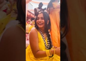 DIY Haldi MangTika???? #crafteraditi #youtubepartner #shorts #haldi #wedding @CrafterAditi