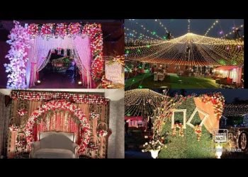 Tranding style wedding decoration at Kolkata || flower decoration Recent gate , backdrop & light