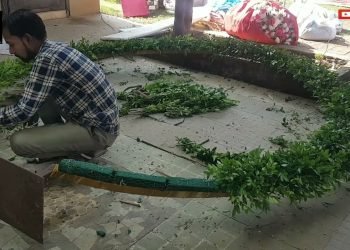 Making of flower arch setup|Making of Wedding stage decoration|Flower arch setup|Wedding stage decor