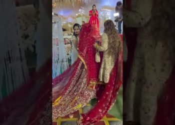 Beautiful bridal entry ♥️ || Nikkah ceremony ???? || #wedding #shorts