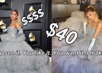 I MADE ARIANA GRANDE’S GRAMMYS DRESS FOR CHEAP