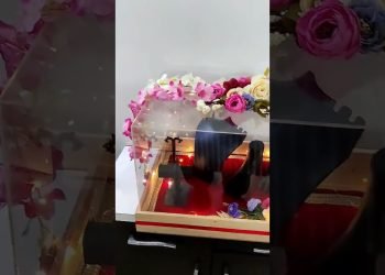 jwellery gift hamper tray|acrylic tray for jwellery gifting idea #wedding #giftpackaging