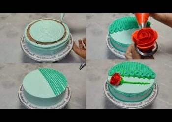 latest designing cake decorated whipping cream #youtube #trending