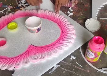 2 मिनट में सीखें ,थर्माकोल Wedding Design बनाना सीखे | Thermocol Heart Design |Thermocol Art |