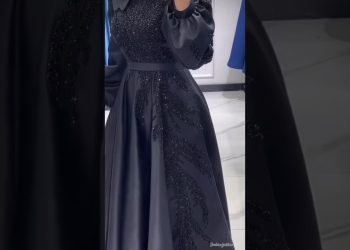 beautiful & unique party wear dress design for women beautiful black gown frock design for women||