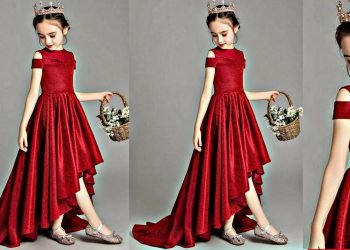 Off Shoulder High-low Baby Dress/Diy High-Low Dress/cutting and stiching