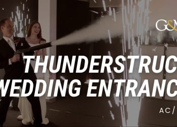 Thunderstruck Wedding Entrance at VICTORIA PARK || MC, DJ, Sparkulars, CO2 Cannon & Lighting Hire