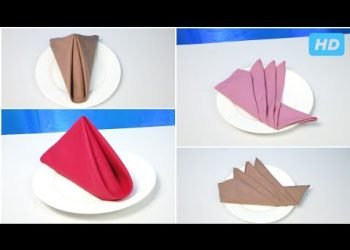 2 EASY DESIGN TANBLE NAPKIN FOLDING