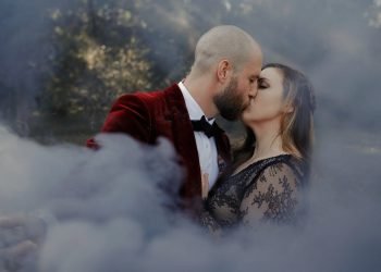 She had a BLACK Wedding Dress | Dreamy Intimate Wedding at The Meekermark in Magnolia, Tx