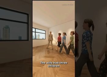 Small three children's room convert luxurious bedroom 3d animation By luxury of mind #shorts#design