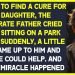 The boy approached the weeping father within the park and the person introduced him to his dying daughter