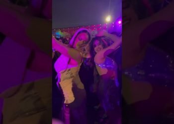 Rihanna and janhvikapoor bringing the warmth to the Ambani’s pre-wedding party! #jamnagar #ambani