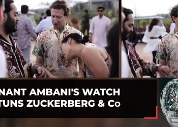 Anant Ambani's Rs 15-crore luxurious watch stuns Mark Zuckerberg and Priscilla Chan