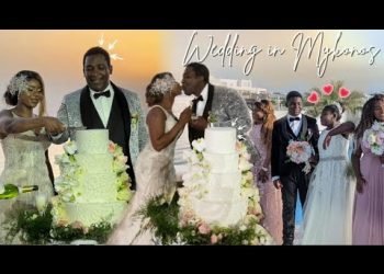 THE BIGGEST WEDDING IN MYKONOS l YACHTS, ROMANTIC VOWS, INTIMATE WEDDING ON AN ISLAND IN GREECE!!