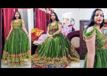 How you can make Gown for Mehndi | मेहंदी के लिए सीखे गाउन बनाना
