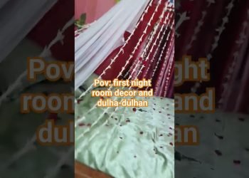 first night room decor! #weddingdiaries #decoration #flower #bollysong #suhagrat #saree #shaadi