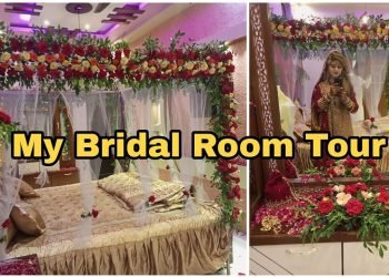 My Bridal Room Tour ❤️???? wedding day room decore by hubby #roomdecoration #brideroom