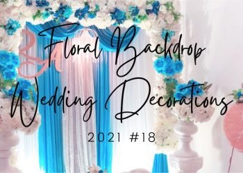 diy | tutorial floral backdrop for intimate wedding decoration