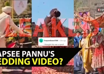 VIRAL ALERT! Video from Taapsee Pannu and Mathias Boe's hush-hush wedding ceremony leaked online