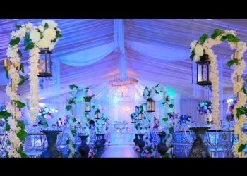 DIY :  Drape a ceiling with fabric in a marriage hall | Wedding Reception Decorations 2020.