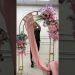 Pink Rose arch decor Hang Floral Row Wedding Backdrop Floor Floral Arrangement #floraldesign #diy