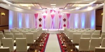 Full room wedding ceremony setup ideas