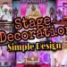 Wedding Stage Design | Easy Marriage Reception Stage Decoration | Stage Decoration Ideas |