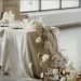 Thing Stories. Natural linen tablecloth decorating wedding table