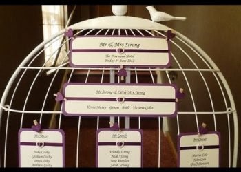 Birdcage Wedding Table Plan