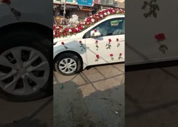 wedding Automobile decorations fresh Flowers decorations ????