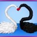 DIY Find out how to make kanzashi ribbon swan, wedding table decoration (ENG Subtitles) – Speed up #502