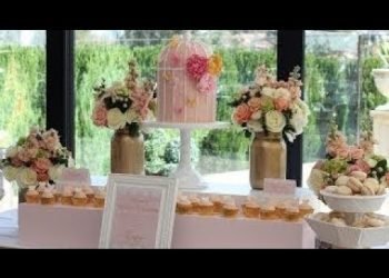 Wedding Buffet Ideas: Using candles for wedding buffet table decorations
